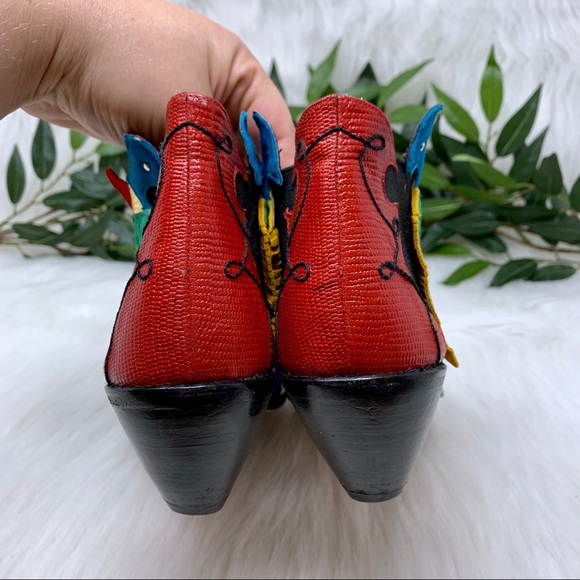 ***SOLD****Zalo Vintage WesternRodeo Ankle Boot 9 - Picture 3 of 7